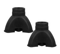 VILLFUL 2pcs Embouts en Caoutchouc Noir Antidérapants pour Cannes et Trépieds, Base Autoportante Stable, Diamètre 19mm, Adaptés pour Randonnée et Marche Quotidienne