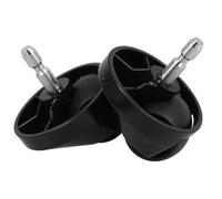 VILLFUL 2pcs Roue de robot de balayage Avant Pivotante Accessoires Compatible Avec Irobot Noir ABS Acier Inoxydable