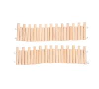 VILLFUL 2pièces Clôtures Bois pour Hamster Jouet Exercice pour Animal Accessoire De Jeu pour Cage Aire De Jeux pour Gerbille Souris Chinchilla