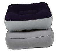 VILLFUL 2Pièces Coussin de Gonflable Flocage PVC Repose pour Voyage Train et Maison et Circulation Optimale