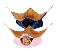 VILLFUL 2pièces Hamster Hammocks Suspensions Confortables pour Rongeurs Lit Douillet pour Hamsters Cochons Furets Et Rats Accessoire De Cage Pratique Et Chaleureux