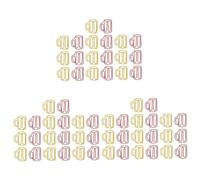 VILLFUL 3 Ensembles Trombones Colorés Pour Bureau Clips À Papier Pince À Fichiers Accessoires De Bureau Pratiques Pour École Et Maison 20 Pièces * 3