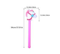 VILLFUL 3 pièces Bâtons Gonflables Tête de Cheval Sportif pour Fête Accessoire de Jeu Sensoriel Garçon Fille Matériau Sûr et Facile à Gonfler Décoration Polyvalente