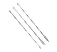 VILLFUL 3 pièces Cuillères à Échantillon Inox Ensemble de Cuillères pour Laboratoire Spatules Micro pour Petits Échantillons
