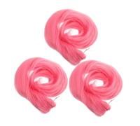 VILLFUL 3 Pièces Extensions de Crochets Rose Synthétiques Étendus pour Festivals et Styles de Tresses