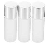 VILLFUL 3 pièces Lot de Flacons Échantillons Rechargeables Pet Bouteilles Vides pour Lotion Cosmétique Design Léger pour Voyage et Usage Quotidien