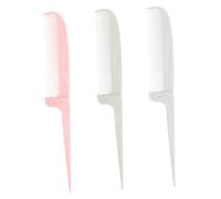 VILLFUL 3 pièces Peigne à Queue de Rat Pliable Peignes Fins pour Coiffage et Démêlage Accessoires de Salon pour Femmes Portable et Léger pour Voyage et Usage Quotidien