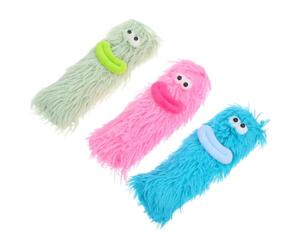VILLFUL 3 Pièces Peluche, Anti-Ennui, Tissu Doux pour Chiots et Chiens | Texture Moelleuse, Aspect Mignon, Jeu Intérieur et Extérieur, pour Maîtres Cherchant un Divertissement Simple