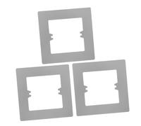 VILLFUL 3 pièces Plaque de Protection Murale Décorative pour Prise et Interrupteur Cache Prise Anti-déformation Gris Couvre Trou Mural Esthétique et Résistant pour Maison et Bureau