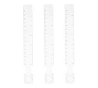 VILLFUL 3 Pièces Règle Transparente avec Loupe pour Précises Outils de Dessin Portable pour Bureau École et Modélisme