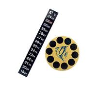 VILLFUL 3 Pièces Thermomètre à Patch pour Aquarium Thermomètre de Réservoir Eau Portable pour Poissons Accessoires de Mesure de Température pour Aquariums et Réservoirs à Poissons