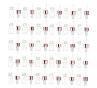 VILLFUL 30 pièces Flacons Compte-gouttes Verre Transparents pour Huiles Essentielles Rechargeables Distributeurs Précis Aromathérapie DIY