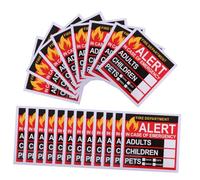 VILLFUL 30 pièces Lot de Autocollants Sécurité Incendie pour Fenêtres et Portes Signalisation Visible pour Pompiers Secours Rapide des Adultes Garçon Fille et Animaux de Compagnie