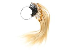 VILLFUL 30 pièces Nuancier de Mèches Cheveux Naturels pour Test de Coloration Échantillons de Couleur Réels Légers et Durables Kit Professionnel pour Formation Coiffure et Analyse Couleur