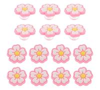VILLFUL 30 Pièces PVC Pen Clips Floral Pencil Accessories Removable Decorative Flower Topper For Students Stationery Home School Classroom