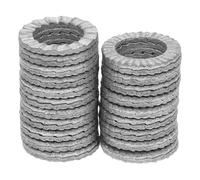 VILLFUL 30 Pièces Rondelles Fendues Anti-vibrations M10 en Acier au Manganèse 65mn Traitement Anticorrosion - Assortiment 30 Pièces de Rondelles de Blocage de Sécurité à Double Coin pour