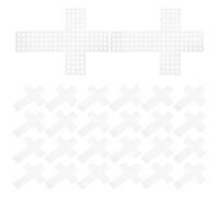 VILLFUL 30 Pièces Sujets De Tricotage Toile En Maille Pour L'artisanat Maille De Tissage En Plastique Matériel De Bricolage White