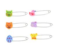 VILLFUL 30pièces Épingles à Nourrice Plastique Avec Tête Animal Sécurité Pour Couches De Ajustables Et Confortables Nés