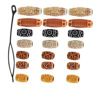 VILLFUL 38 Pièces Anneaux de Braid Perles et Clips Bijoux Capillaires et Perruques pour Fêtes