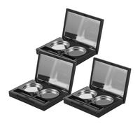 VILLFUL 3pièces Boîte à Maquillage Vide Boîtier de Fard à Paupières Rechargeable Support de Fard à Paupières Magnétique Contenants de Maquillage pour Voyages