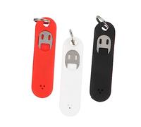 VILLFUL 3pièces Étui De Clés Sim Silicone avec Aiguille Éjecteur Puce Outil De Retrait Carte Mobile Anti-Rayure Blanc Rouge Noir