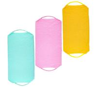 VILLFUL 3Pièces Serviettes de Bain Exfoliantes de Toilette Doux pour Corps Nettoyage et Gommage Du Matériau sans Substance Nocive pour Peau