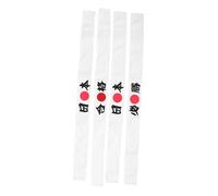 VILLFUL 4 Pièces Bandeaux Résistants et pour Garçon Fille Bandeau Sportif et Cuisine Accessoire de Fête et Karaté Motifs Colorés pour Esprit Déquipe