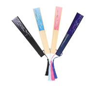 VILLFUL 4 Pièces Éventails Chinois Pliables De Style Rétro Accessoire De Fête pour Danse Ou Photographie Légers Et Commodes