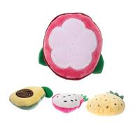 VILLFUL 4 Pièces Jouets Peluche pour avec Catnip Jouets Amusants Avocat Fruit du Dragon et Ananas Stimule Instinct Naturel des et Favorise Activité