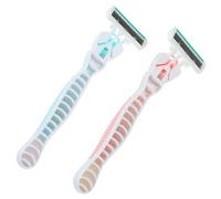 VILLFUL 4 Pièces Kit de Rasage Acier Inoxydable pour Homme et Femme Rasoirs Portables Sécurisés pour Épilation des Zones Sensibles et Corps