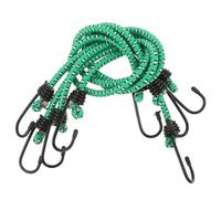 VILLFUL 4 Pièces Lot de 4 Cordons Élastiques avec Crochets 60 CM Sangles Réglables Vertes pour Fixation Bagages Vélo, Moto et Camping Tendeurs Résistants pour Chargement Sécurisé en