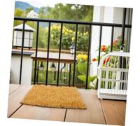 VILLFUL 4 pièces Lot de Tapis de Nidification pour Poules Herbe Artificielle Réutilisables et Lavables Matelas Confortable pour Poulailler Adapté à Tous Types de Poulaillers Améliore des