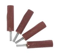 VILLFUL 4 pièces Lot Têtes de Ponçage Cylindriques avec Bandes Abrasives Grit pour Meuleuse Accessoires Ponçage Métal Bois Plastique Tambours de Polissage pour Projets DIY et Réparations