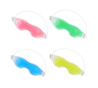 VILLFUL 4 pièces Masque Gel Froid pour Yeux Bandage Chaud et Froid Anti-gonflement Confortable et Adapté Aux Contours Du Visage pour Détente et Soins des Yeux Maison ou Voyage