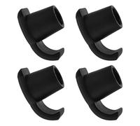 VILLFUL 4 Pièces Patins Antidérapants pour Déambulateur 25,4 MM Noir, 4 Pièces, Accessoires Robustes en Caoutchouc pour Marcheurs Seniors, des Vibrations, Compatibles Cadres Standard,