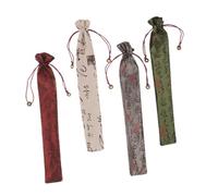 VILLFUL 4 pièces Sacoche pour Éventail Pliant Satin Japonais Pochette Portable Vintage pour Éventails Chinois Lot de Légers et Fonctionnels pour Rangement et Transport