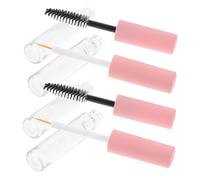 VILLFUL 4 pièces Tube Mascara Vide Portable avec Applicateur Brosse Conteneurs Transparents pour Fard à Paupières et Eye-liner Recharge DIY pour Voyage et Usage Couleur Aléatoire
