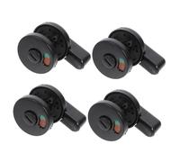 VILLFUL 4 pièces Verrou Indicateur de Porte pour Toilettes Publiques Serrure Rotative avec Signal Vert Rouge pour Occupation Verrouillage Sécurisé de Porte de Cabine Sanitaire