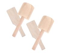 VILLFUL 4 Pièces Wood Clay Paddles Set Ergonomic Rounded Edges Wooden Pottery Boards For Sculpting And Modeling Clay Pottery Tools For Beginners And Professionals