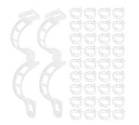 VILLFUL 400 Pièces Clips de Support en Plastique Résistants pour Tomates et Concombres, Pinces Réutilisables et Compatibles, pour Usage Extérieur et Fermes Professionnelles