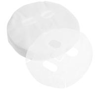 VILLFUL 400 Pièces Masque Visage en Coton Blanc à Design Fantôme, Solide et Maximisant L'absorption de L'essence pour Soin du Visage à Domicile