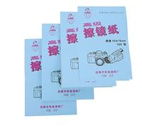 VILLFUL 400feuilles Papier Nettoyage Lentilles sans Poussière pour Caméras Microscope Portable Lingettes Nettoyantes Pratiques pour Verres Lunettes Et Écrans Papier Nettoyant Multisurface