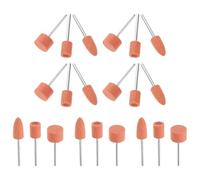 VILLFUL 45 Embouts de Ponçage Abrasifs pour Outil Rotatif Kit D’Affûtage Pierre et Métal Fraises Plates en Oxyde Ensemble de Meules pour Mini Perceuse Accessoires Polyvalents de