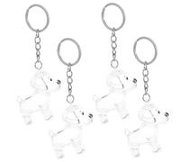 VILLFUL 4pièces Boîte Souvenir pour Poils Animaux Capsule Transparente Collecteur De Fourrure avec Porte-clés pour Préserver Souvenirs De Votre Animal