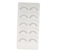 VILLFUL 5 paires Faux Cils Naturels pour Pratique Extensions Bandes de Cils pour Entraînement Mannequin Outil Formation Salon Beauté
