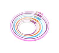 VILLFUL 5 pièces Cerceaux à Broder Ajustables Grandes et Petites pour Point de Croix et Broderie Cadre Polyvalent pour Loisirs Créatifs et Décoration