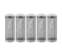 VILLFUL 5 Pièces Lot de 5 Couvercles d'Entrée en Acier Inoxydable 16 MM, Grille de Protection à Mailles Fines pour Filtre d'Aquarium, Filet Protecteur pour Crevettes et Poissons,