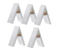 VILLFUL 5 pièces Lot de Équerres Angle Aluminium Degrés Connecteurs Profilés Robustes pour Assemblage Extrusion Cnc Supports Coins Résistants Usage Intérieur et Extérieur