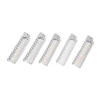 VILLFUL 5 pièces Peigne Pliable Double Face Brosse Coiffante Compacte et Portable avec Dents Larges et Fines Peigne de Poche Polyvalent pour Hommes et Femmes Voyage