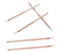 VILLFUL 5 pièces Repousse Cuticules Acier Inoxydable Professionnel pour Manucure Grattoir Gel Ongles Outil de Finition pour Soin des Ongles